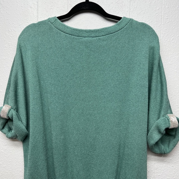 Chico's Linen Cotton Womens Sweater XL Flowy Breathable Coastal Nautical Beachy - Picture 7 of 10